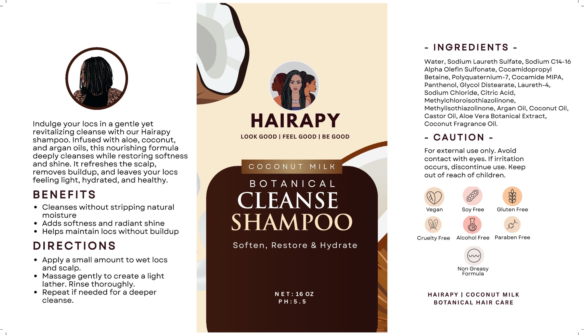Coconut Milk Brazilian Cleanse Shampoo - Image 3
